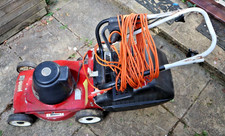 Vintage Mountfield Emblem Electric Lawn Mower – Working for Restore – Retro Red