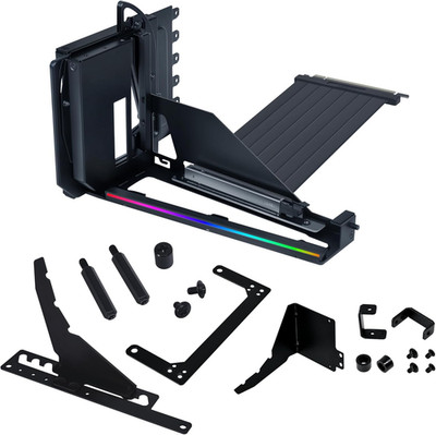 ATX PC Case 4 Slots Vertical GPU Kit (Vg4V4) - Premium Gen 5 Riser Cable PCI-E 5