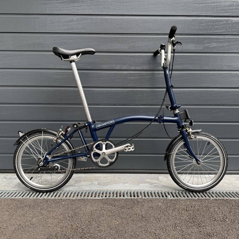 Brompton M3L 3 speed Tempest Blue Superb Condition FREE DELIVERY