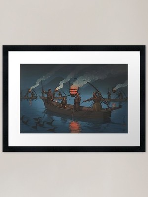 hasui kawase gallery-14 - Original gerahmtes Wandbild Poster Leinwanddruck Bild