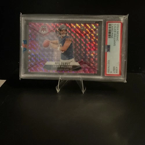 2024 Panini Mosaic NFL Debut Rookie Camo Pink Prizm Caleb Williams #289 PSA 9 🔥