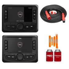 Wet Sounds WS-MC-20 with WS-G2-CTR Wired Transom Remote for WS-MC-20