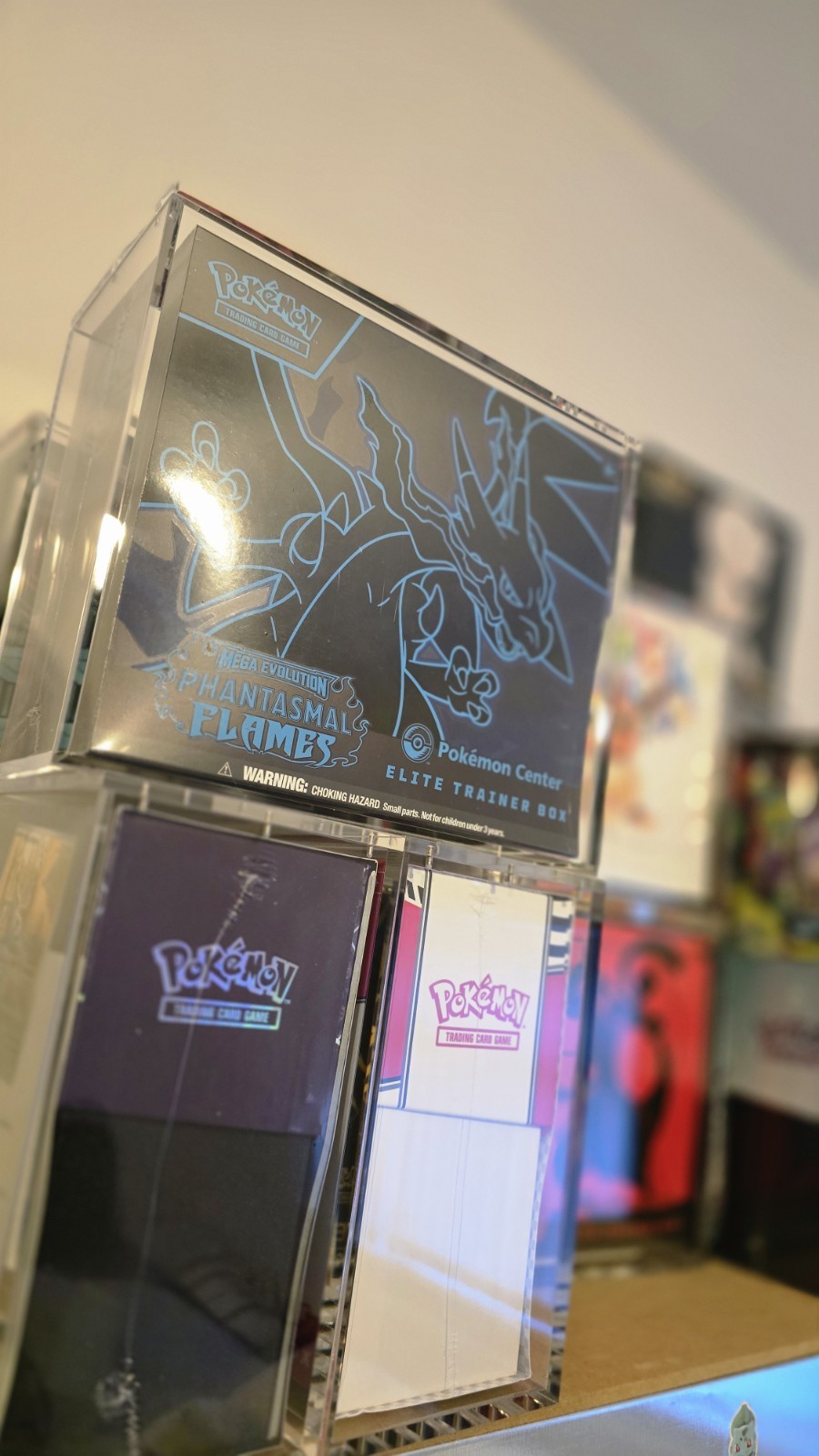Pokemon ETB  Premium Acrylic Display Case with Magnetic lid elite trainer box