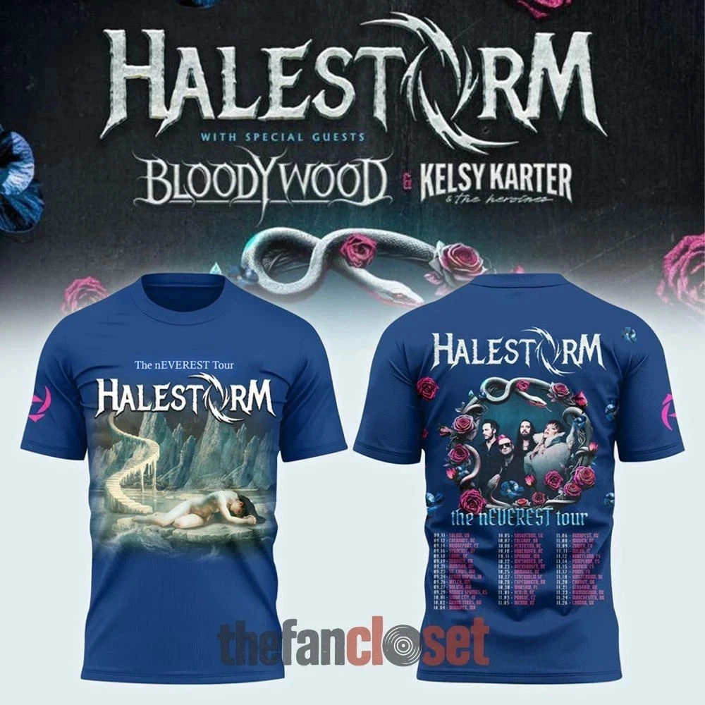 Halestorm The Neverest Tour 2025 3D T-Shirt