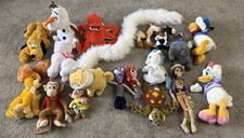 Disney Plush Toys Lot Of 17 Stuffed Animals Pluto Donald Duck Daisy Duck