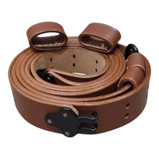 US M1 Garand Rifle M1907 Leather Carry Sling WWII Marked with Extra Keepers