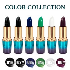 Women 1Pcs Silky Lipsticks Lipstick Carnival Halloween Highly Pigmented Rave
