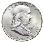 Choice Unc 1963-D Franklin Half Dollar Gem BU From Original Roll *1185
