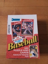 1990 Donruss Factory Sealed Baseball Card Box 36 Packs