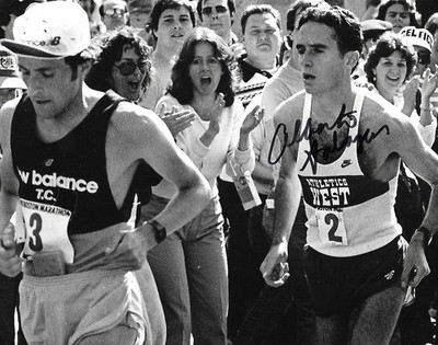Alberto Salazar signed 8x10 photo Boston Marathon Winner Legend COA Rare!