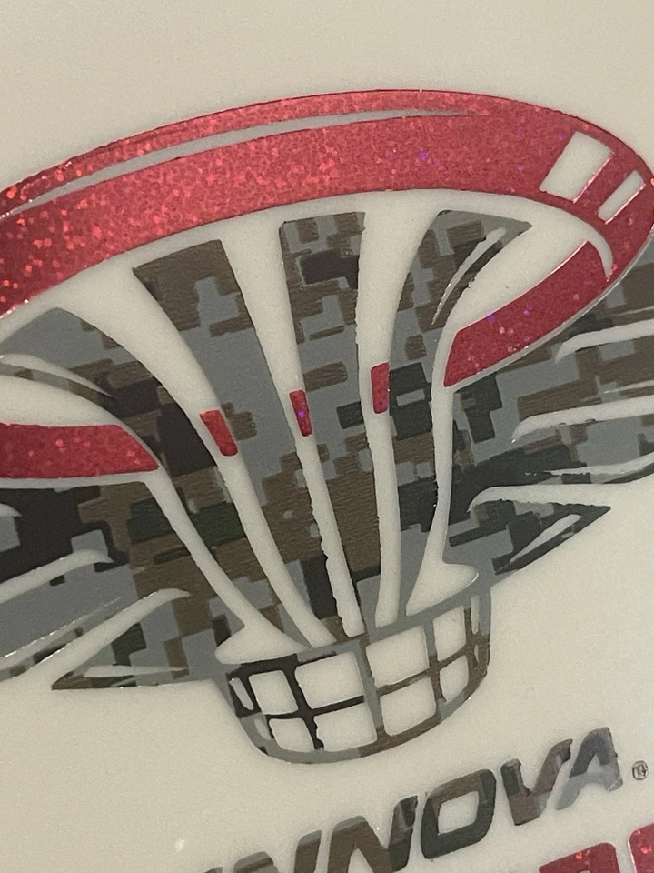 2016 XXL Glow Air Force KC Pro Cl Aviar 175gDigital/Red sparkle innova disc golf - Image 4 of 4