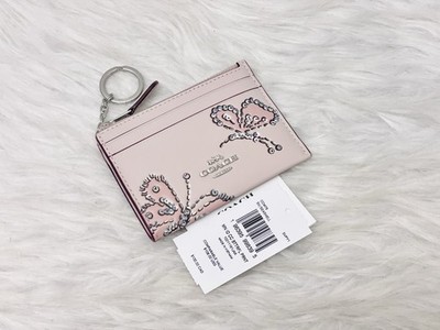 Coach Mini Skinny Id Case With Butterfly Print NWT CCM78 In
