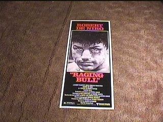 RAGING BULL '80 ORIG ROLL INSERT 14X36 MOVIE POSTER ROBERT DE NIRO BOXING