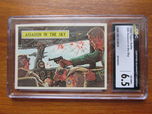 1965 Topps Battle Cards #46  - ASSASSIN IN THE SKY - CGC 6.5 EX/NM - CENTERED