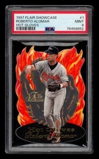 1997 Flair Showcase Hot Gloves: #  1 Roberto Alomar PSA 9 MINT