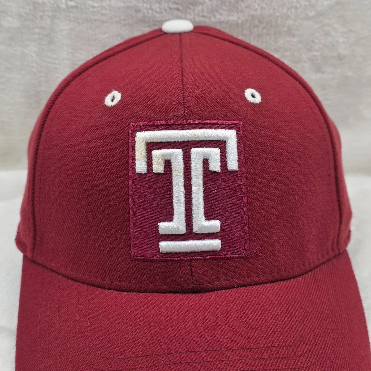Casquette Temple University Owls Zephyr - Noir/Rouge - Snapback Réglable Homme