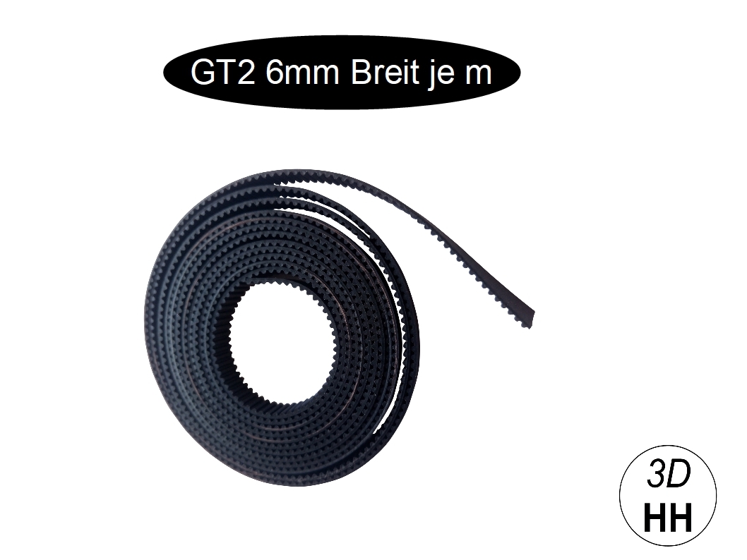 Cinghia dentata GT2 6 mm per stampante 3D