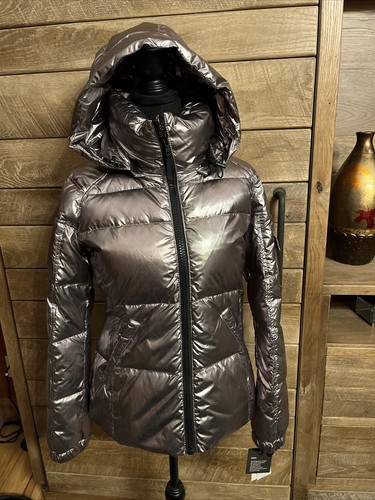 New S13 silver Kylie Down Jacket, Size 