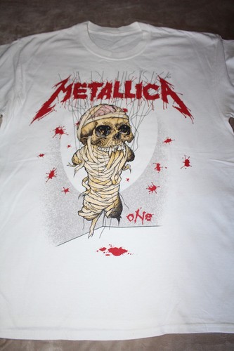 Metallica - One Landmine, T-Shirt, Größe L, Front- & Backprint, The Big Four