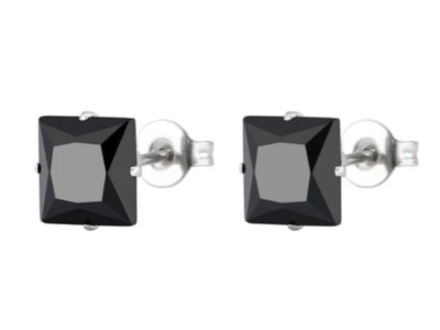 Orecchini Punto Luce Quadrati In Argento 925 Con Zirconi Bianchi – Made In Italy – Misure Da 2 A 8 Mm – Gioiello Anallergico - 2