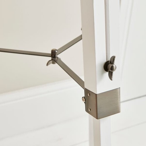 Trio Tripod Floor Lamp Greige Satin Nickel - Picture 4 of 4