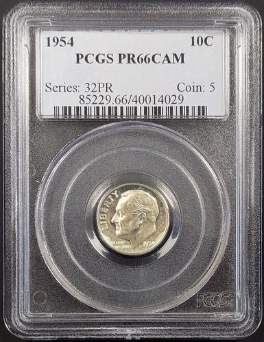 1954 Proof Rosevelt Dime certified PR 66 CAM by PCGS! sku 4029