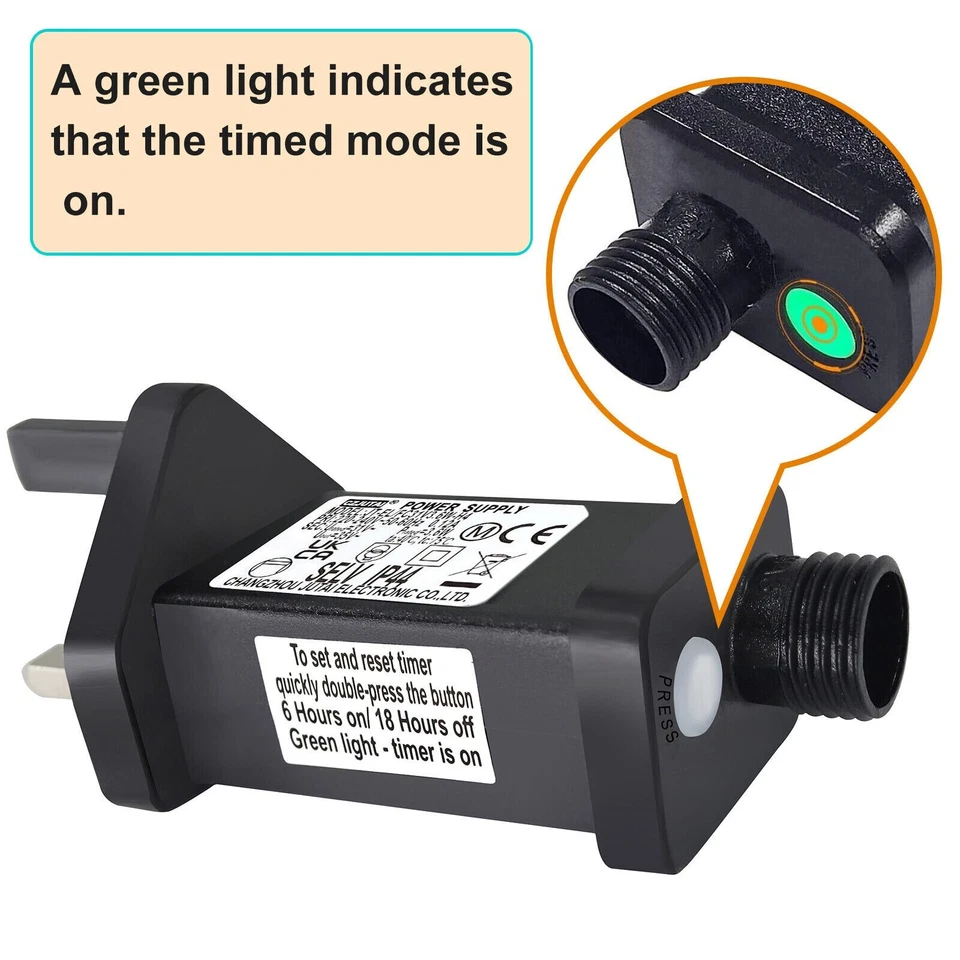 Transformador 31V para JT-EL/FC31V6W-H9-IP44 con 8 modos, memoria y temporizador de 6 horas Ku