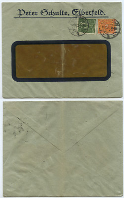 44348 - Sichtfensterumschlag Peter Schulte - Elberfeld 18.10.1922