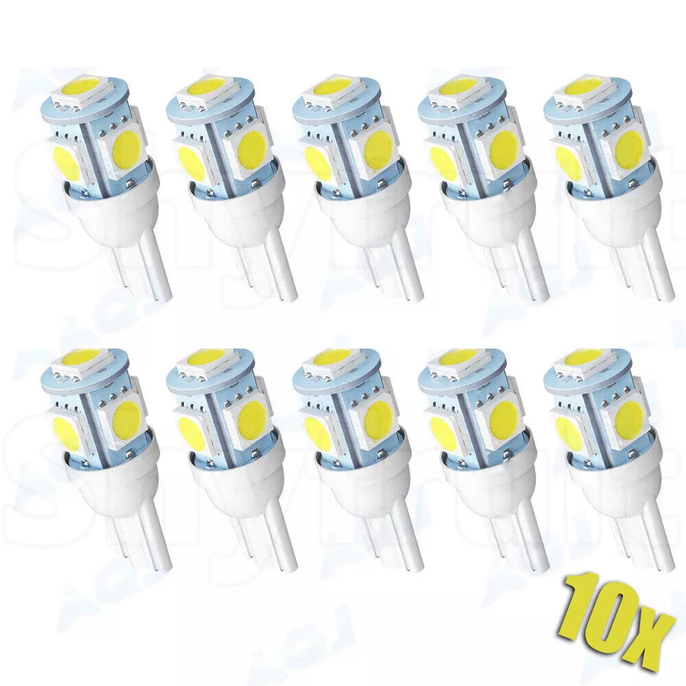 WHITE T10 upgrade LED Bulbs Instrument Gauge Cluster Dash Lights kit For Chevy