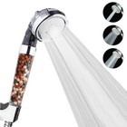 New Shower Head 3 Mode High Pressure 40% Water Saving Filters Adjustable Ionic