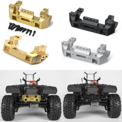 Parachoques Delantero De Latón Para Traxxas TRX-4 – Soporte De Servo, Peso 114g, Mejora De Estabilidad Y Estética