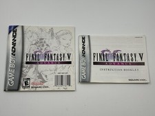 Final Fantasy V Instruction Manual ONLY French Eng Nintendo GameBoy Advance