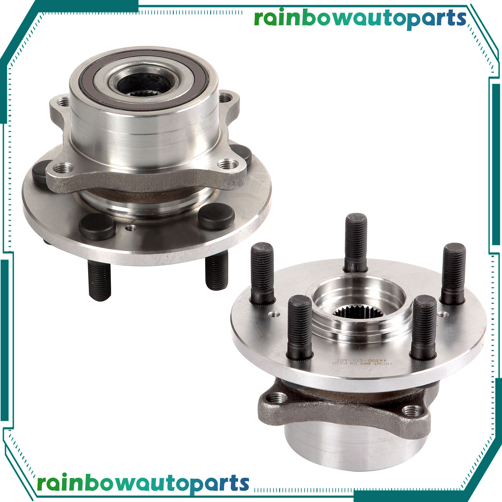 (2) Front Wheel Bearings & Hub Assembly For Acura Mdx 200713 Acura Zdx