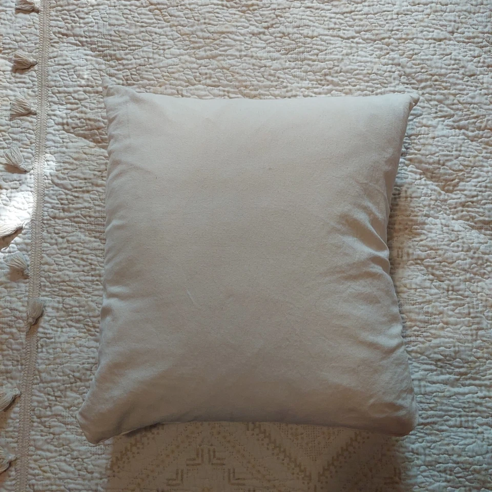 Rizzy Home Throw Beige Pillow With Embroidered Black Chandelier 17 X 17 - Image 4 of 4