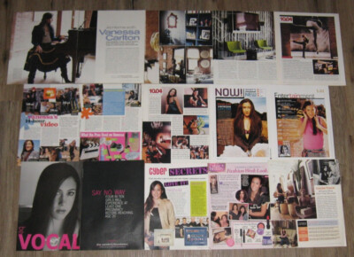 Vanessa Carlton original FULL PAGED magazine clippings pages PHOTO article