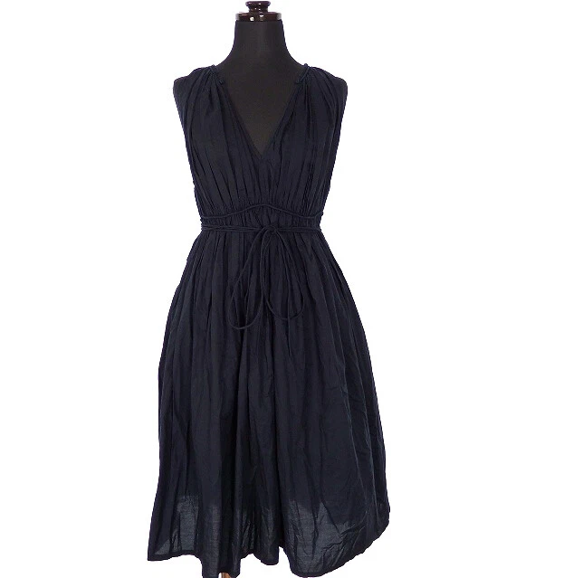 3.1 Philip Lim Phillip Sleeveless Gather One Piece Dress Cotton