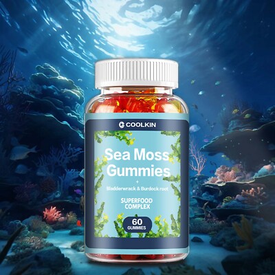 Sea Moss Gummies- with Bladderwrack,Burdock Root - Immune Support & Thyroid Care