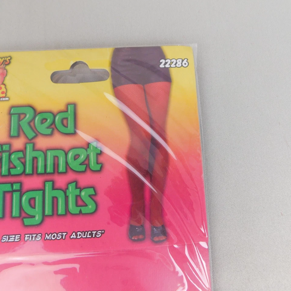 Medias de red Smiffys accesorio de disfraz de Halloween - talla única, rojo #6440 Foto 4 de 4