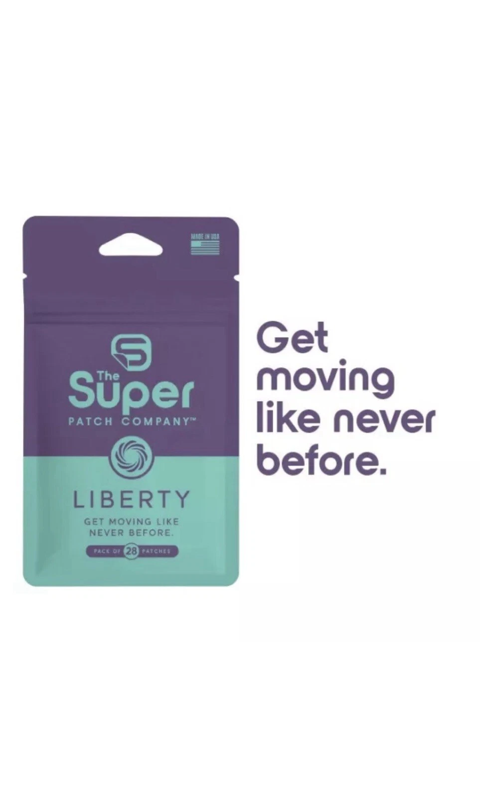 The Super Patch Company:The Liberty Patch Pack of 28 Patches"Feel Stable Steady"