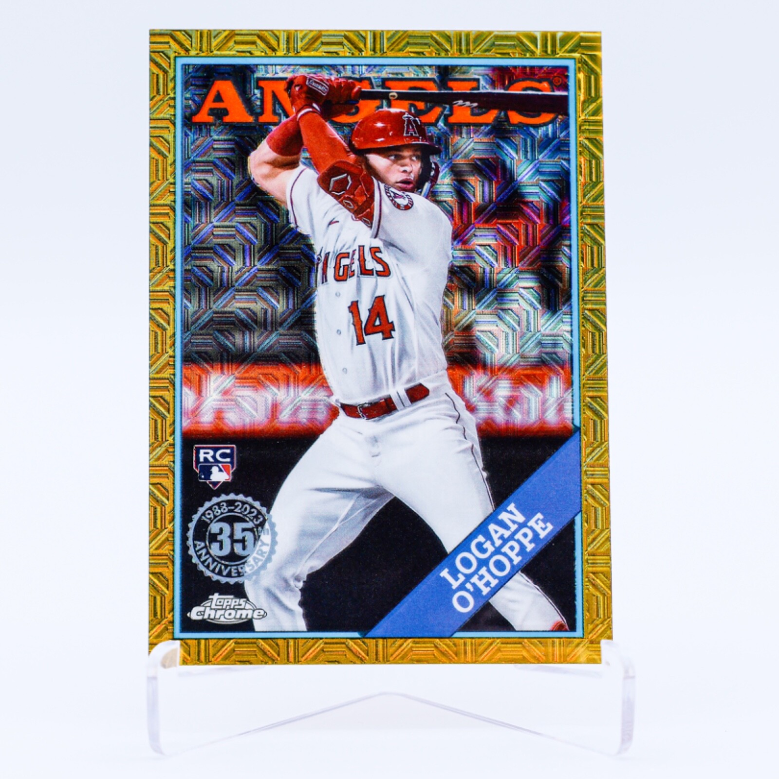 2023 Topps Chrome Silver Pack Logan O'Hoppe RC Gold /50 #2T88C-36