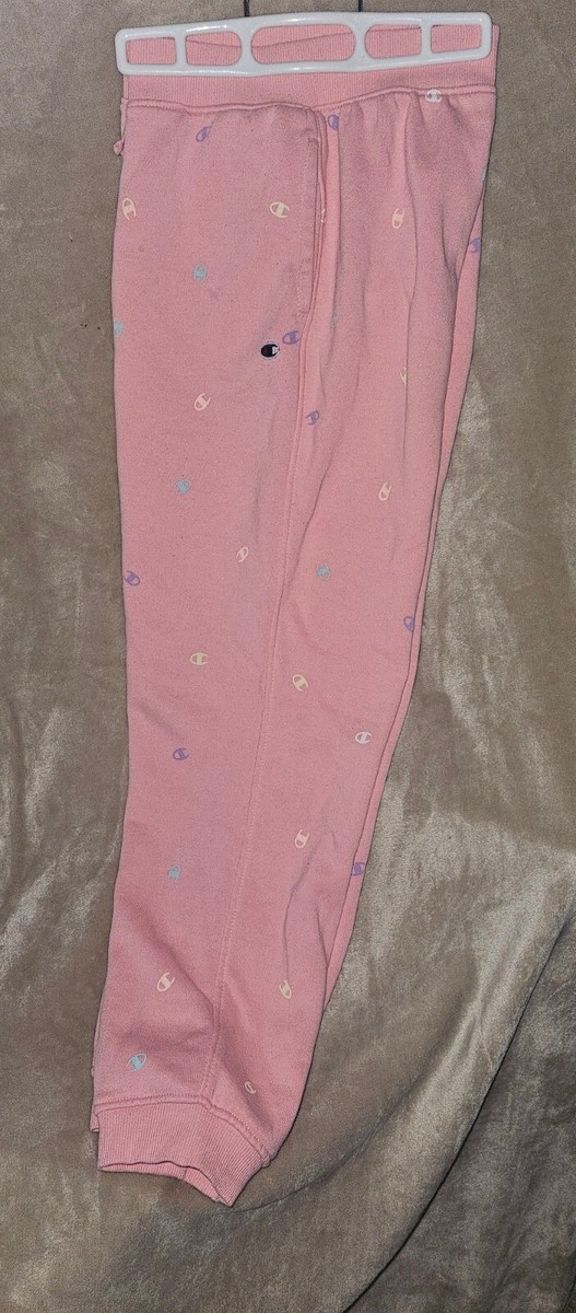 Girls Champion Joggers Size XL Coral Pink Sweat Pants Youth Girls Joggers