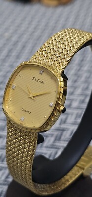 Ultra Rare ELGIN Diamond Gangster Swiss Watch. | eBay