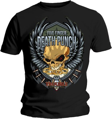 Five Finger Death Punch: Trouble (T-Shirt Unisex Gr. XL) -