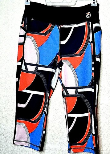 Fila Sport Capri Running Pants Multicolored Block Size Med. | eBay