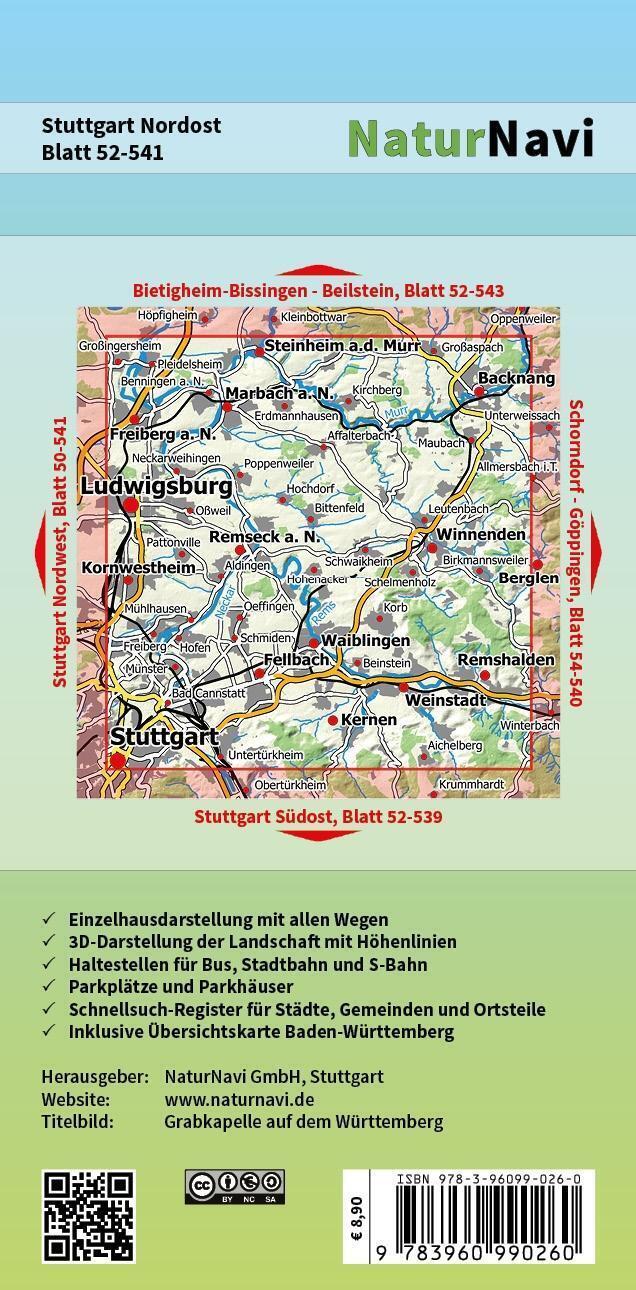 Thumbnail - Stuttgart Nordost 1 : 25 000 | (land-)karte | Deutsch (2021) |
