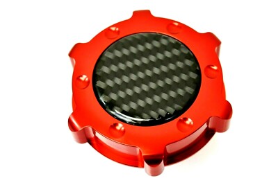 CARBON FIBER ENGINE OIL CAP RED FOR DODGE CHARGER CHALLENGER HELLCAT 6.2L