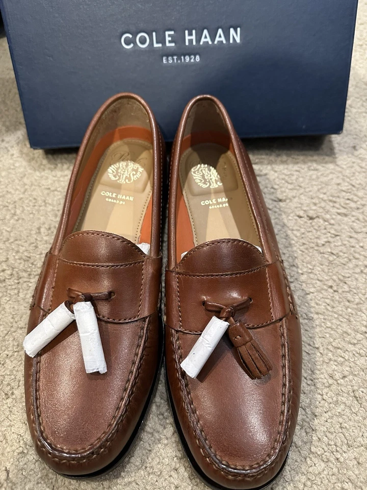 Cole Haan - Mocasín Pinch Grand Tassel - Papaya - Para hombres Talla 8 - Totalmente Nuevo En Caja Foto 2 de 4