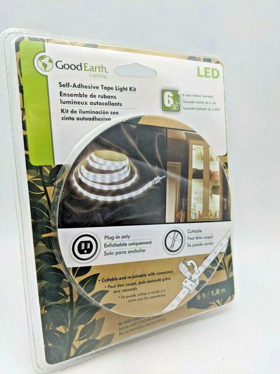 Good Earth Lighting Plug in LED Self Adhesive Tape Light Kit 930