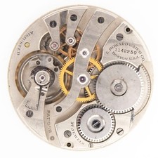 E. Howard Series 7 12-Size 17-Jewel Antique Pocket Watch Movement, Runs