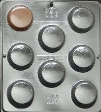 Large Peanut Butter Cup Chocolate Candy Mold Candy Making  105 NEW